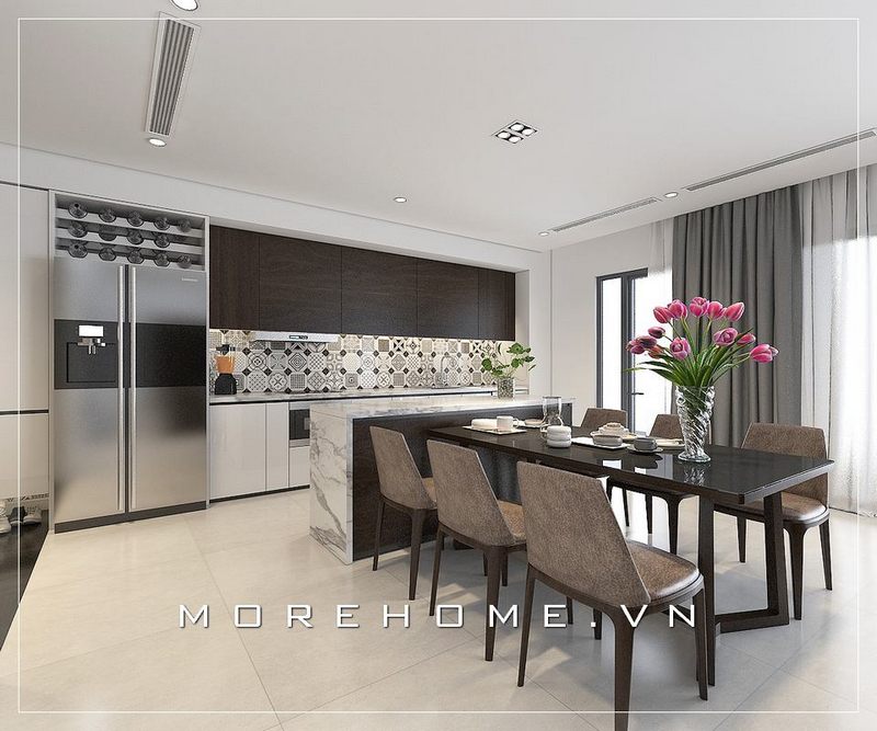 Mẫu bàn ăn gỗ tự nhiên cao cấp và 6 ghế sang trọng, hiện đại sẽ là lựa chọn hoàn hảo cho bữa cơm gia đình của bạn.